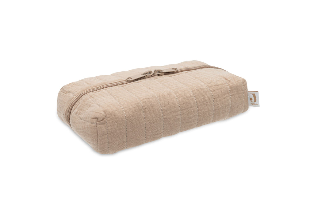 Housse pour Lingettes - Gaze de Coton Biscuit