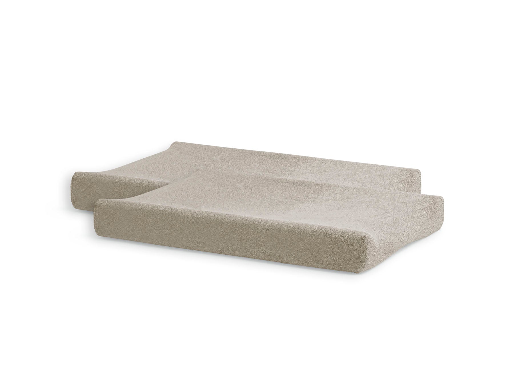 Housse matelas à langer Éponge - lot de 2 Nougat 50x70 cm