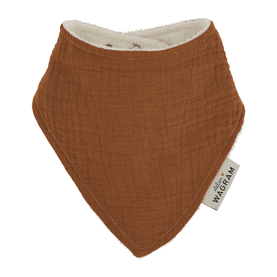 Bavoir bandana caramel