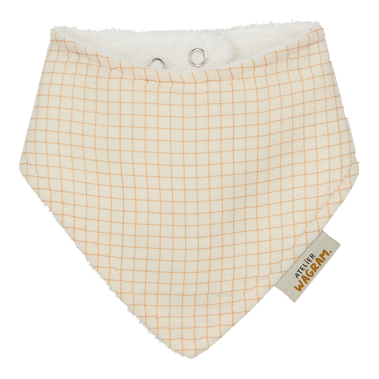 Bavoir bandana petits carreaux
