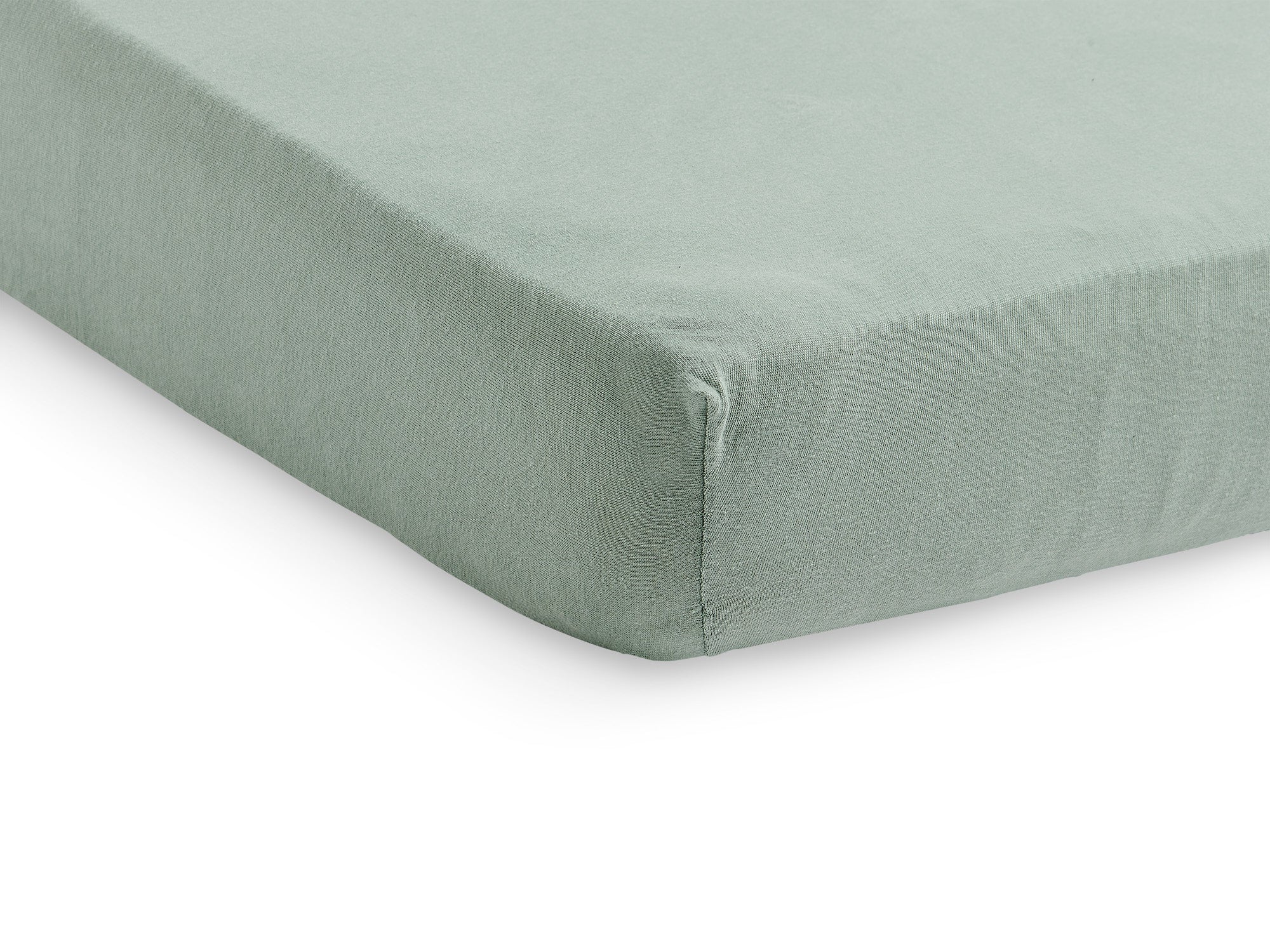 Drap-housse - Jersey vert 60x120 cm