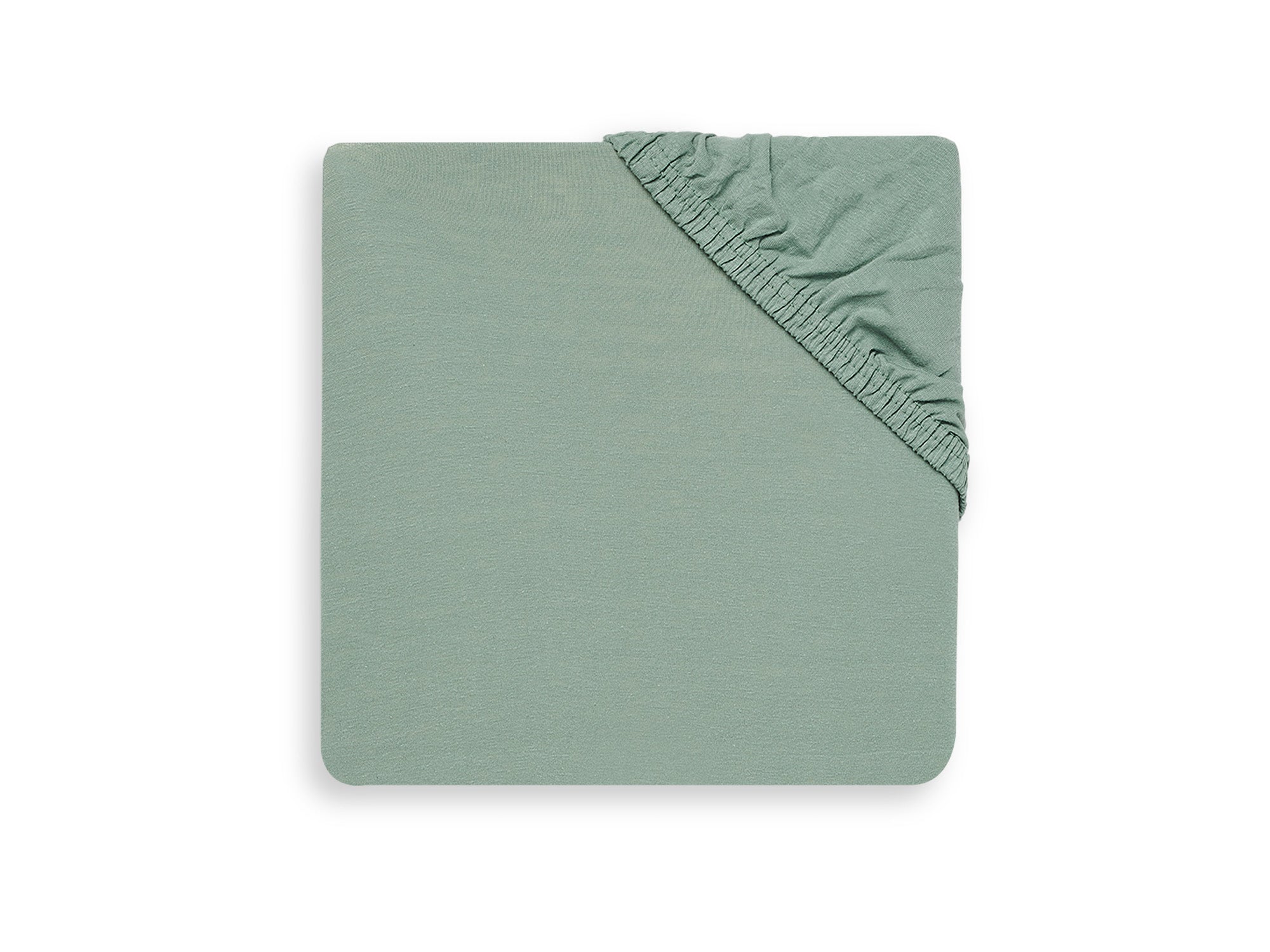 Drap-housse - Jersey vert 60x120 cm
