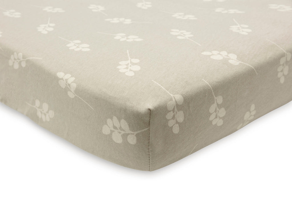 Drap-housse - Jersey olive 60x120 cm