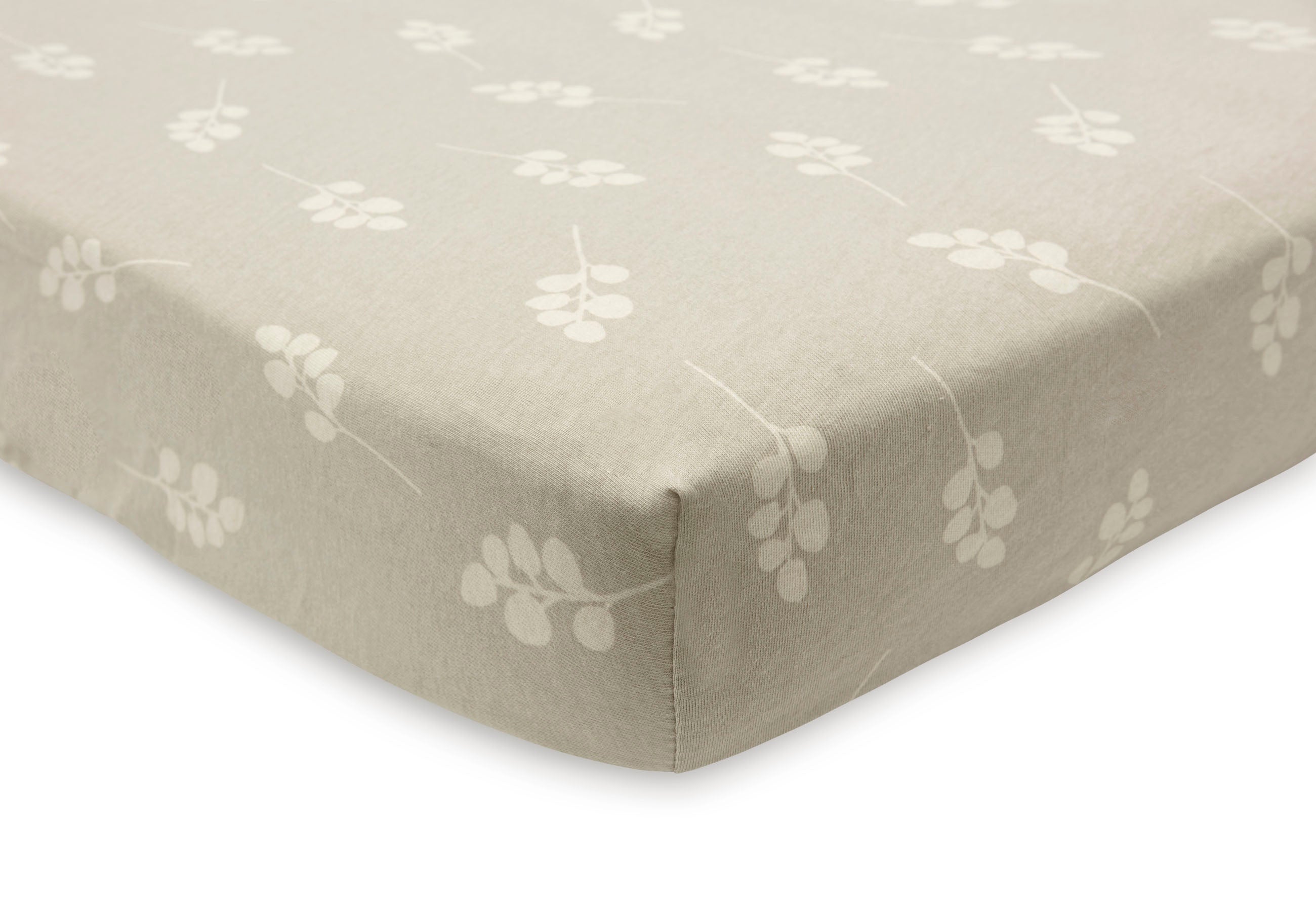 Drap-housse - Jersey olive 60x120 cm