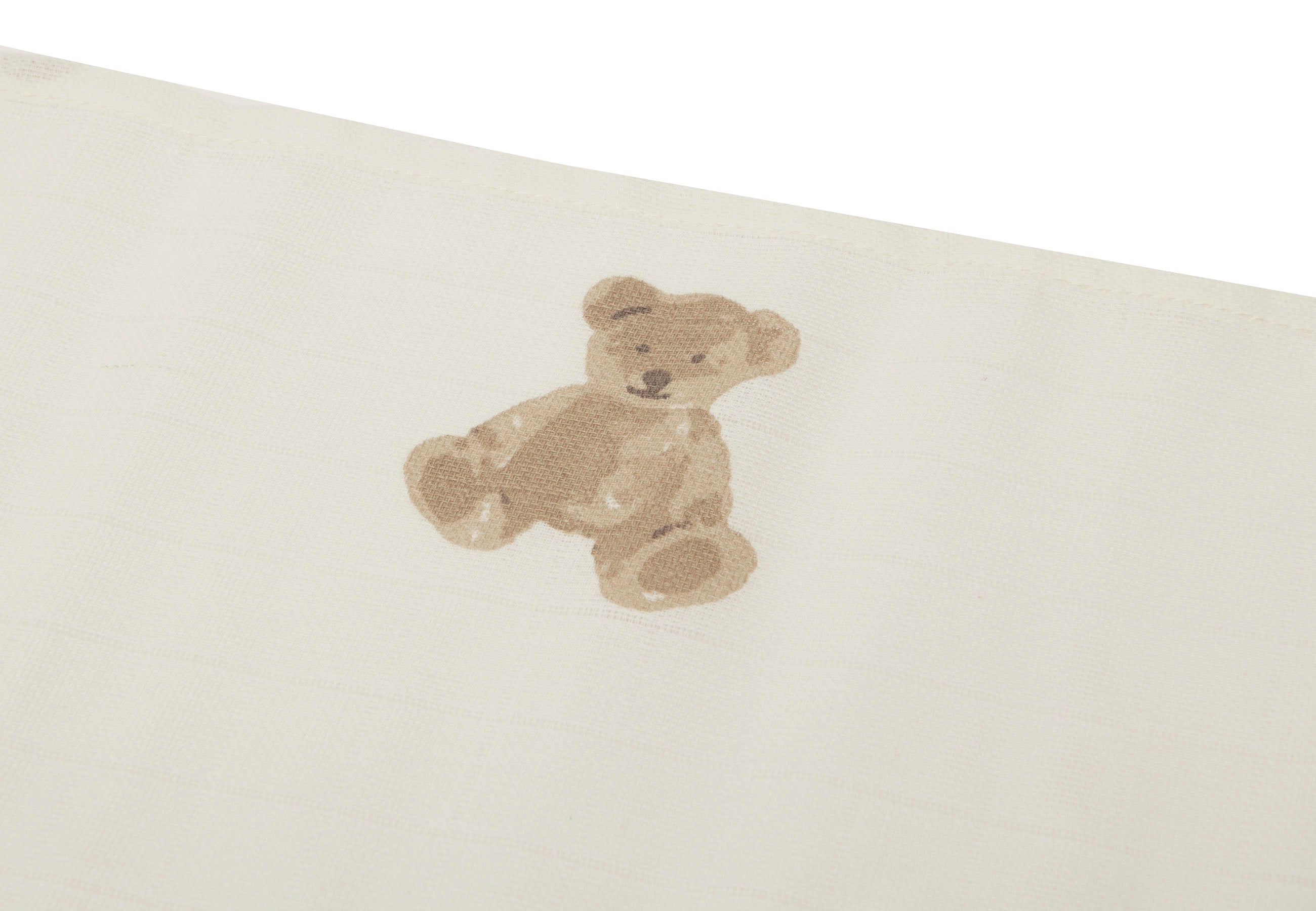 Lange gaze de coton small 70x70cm x3- Teddy Bear