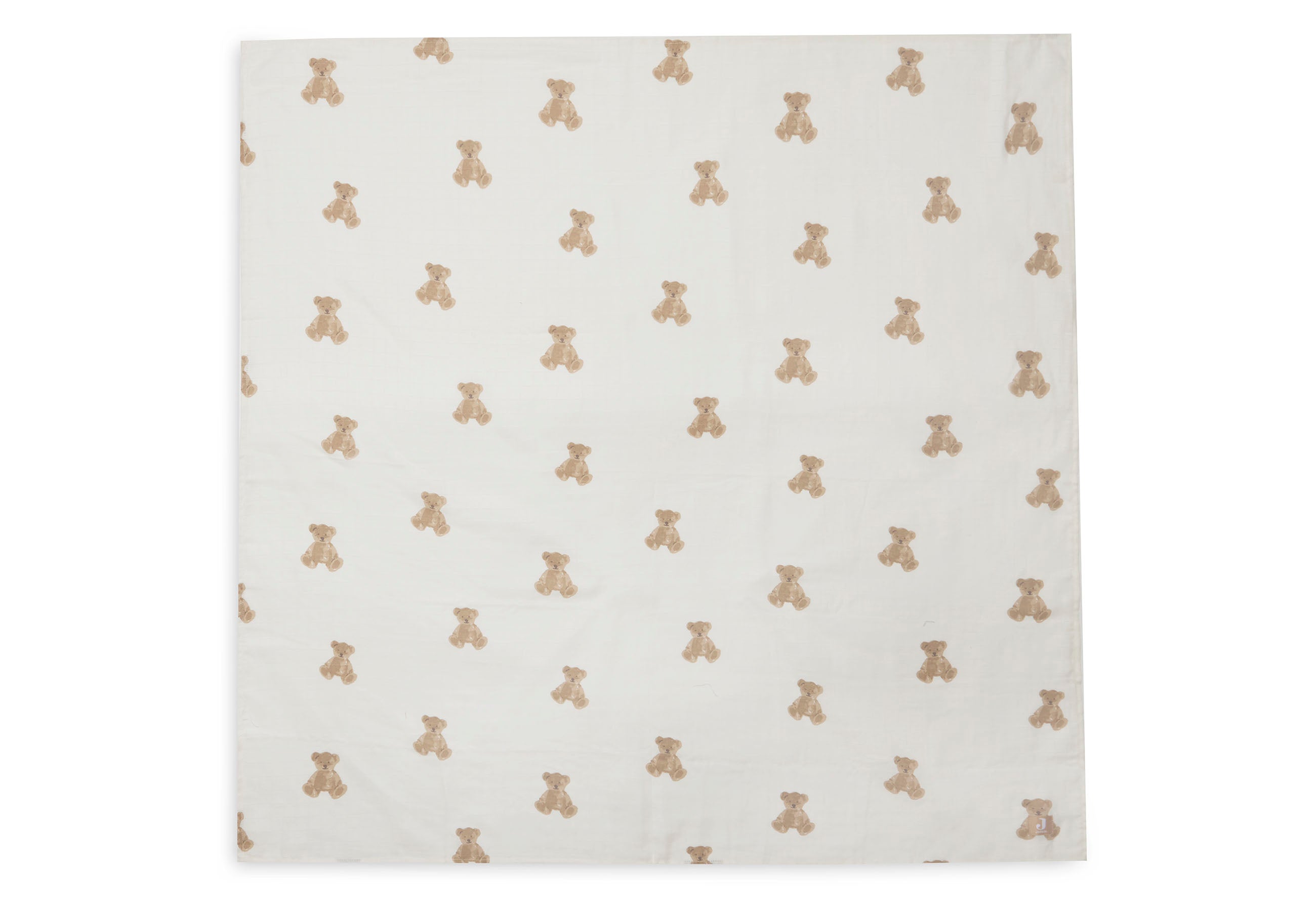 Lange gaze de coton 115x115cm x2- Teddy Bear