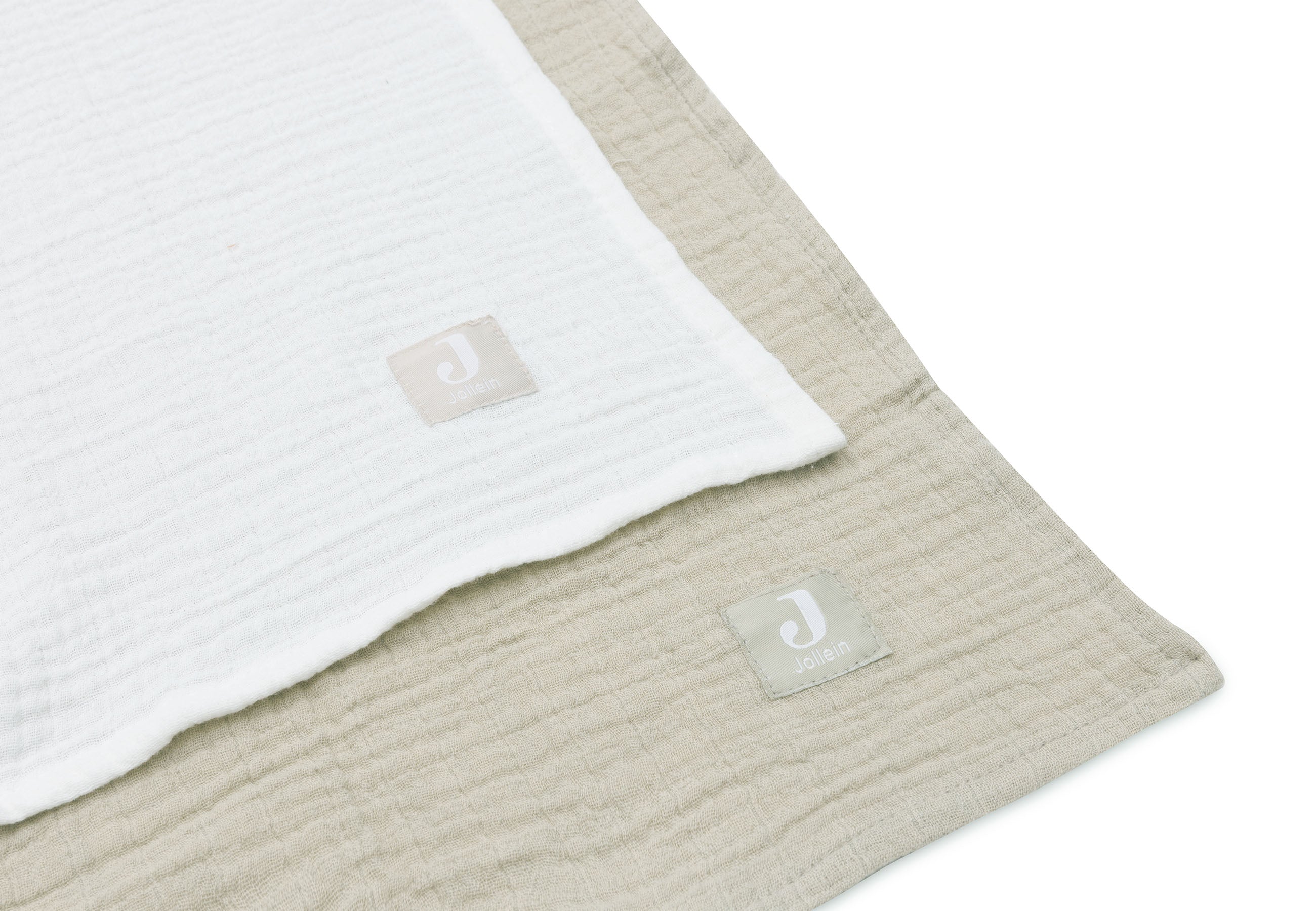 Lange gaze de coton 115x115cm x2 - Vert