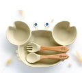 Set repas crabe + couvert beige