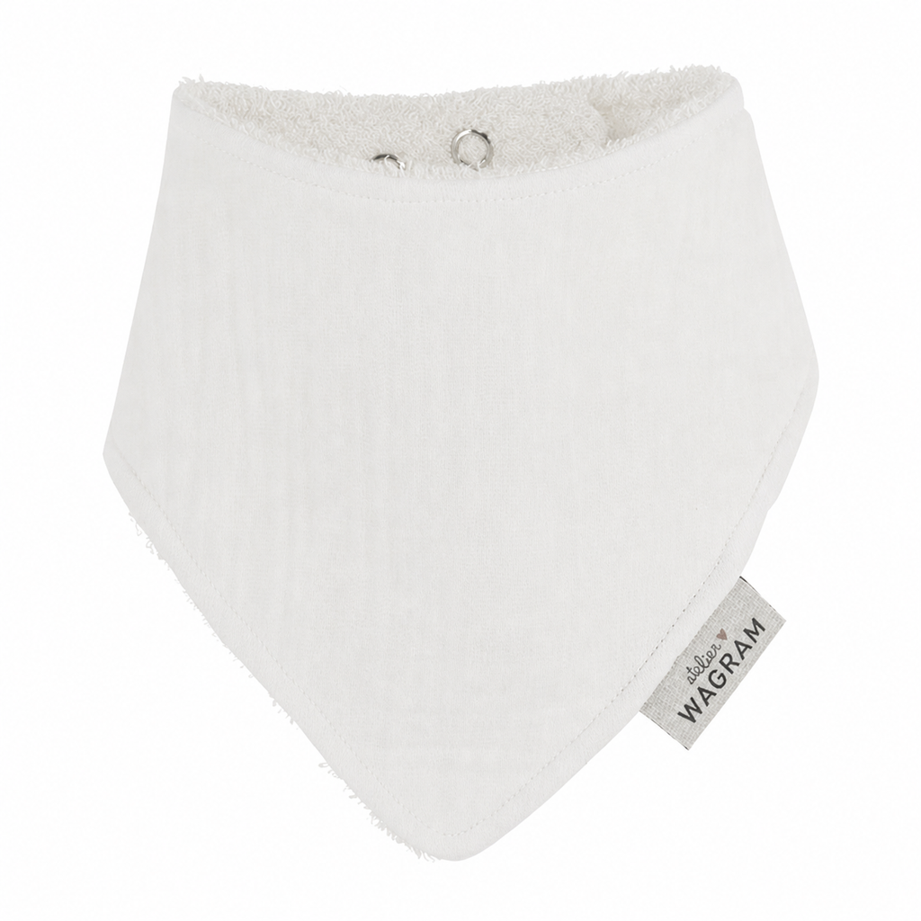 Bavoir bandana écru