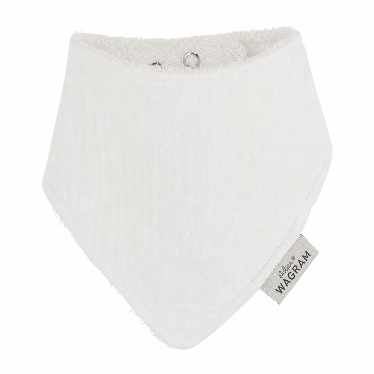 Bavoir bandana écru